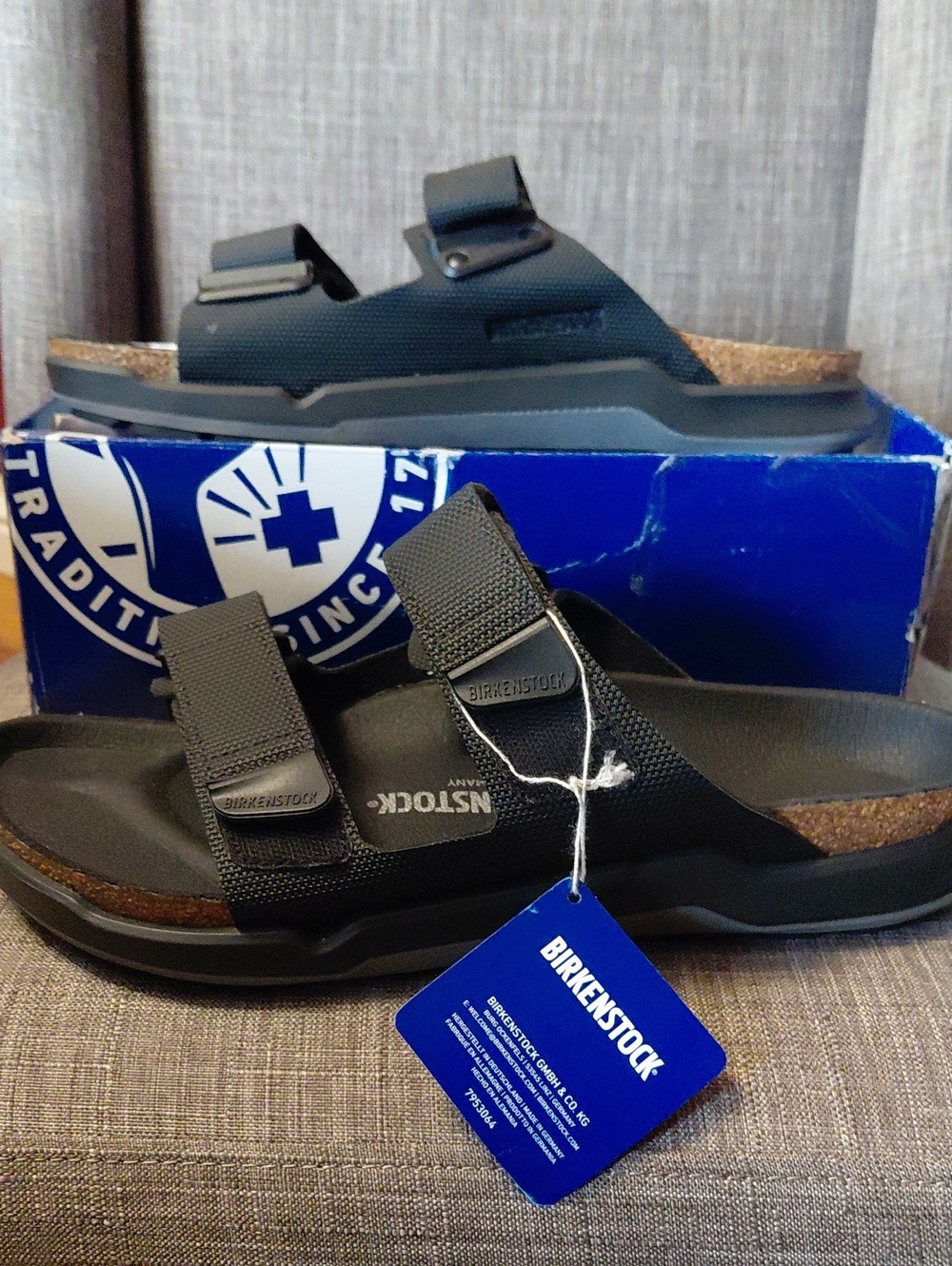 Birkenstock Men's Black Two-Strap Atacama Futura Sandal SIZE 11